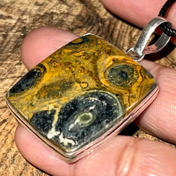 Yellow Green Bumblebee Jasper 2” - Picture 9 of 14